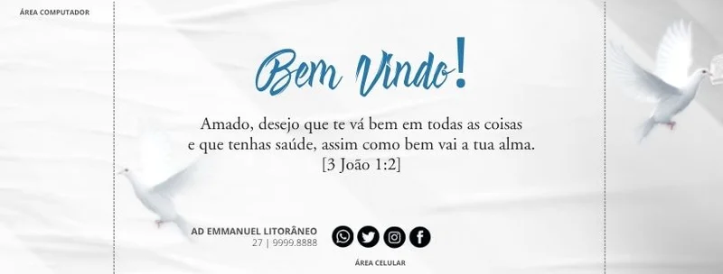 Capa para Facebook – Perfil da Igreja com Mensagem Bíblica Inspiradora | Capas Fanpage | Arte para Igreja Editável no Canva | capa-fanpage