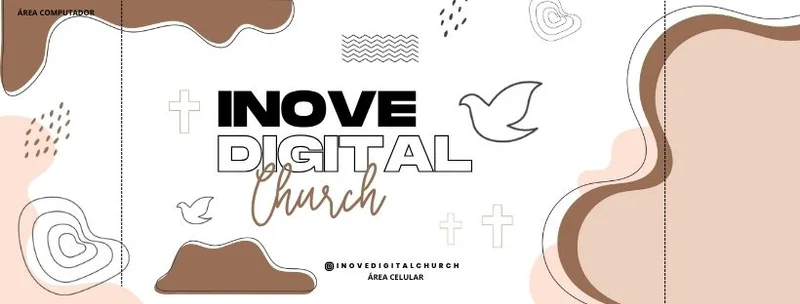 Capa para Facebook – Digital Church | Capas Fanpage | Arte para Igreja Editável no Canva | capa-fanpage