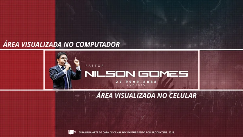 Capa para Youtube – Capa Personalizada para Canal | Capas para Youtube | Arte para Igreja Editável no Canva | capa-youtube