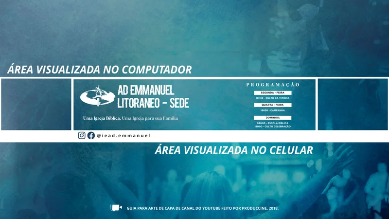 Capa para Youtube – Capa para Canal de Música | Capas para Youtube | Arte para Igreja Editável no Canva | capa-youtube