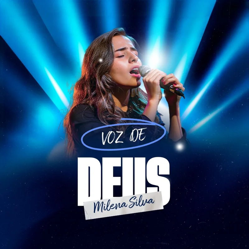 Capa Playlist Voz de Deus | Capas Playlist | Arte para Igreja Editável no Canva | Feed