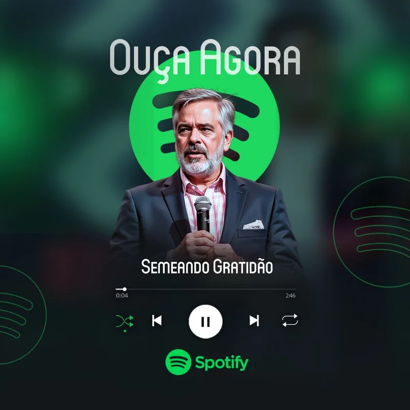 Semeando Gratidão – Capa Playlist | Capas Playlist | Arte para Igreja Editável no Canva | Feed