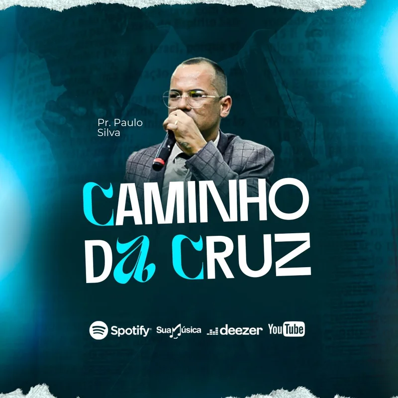 Caminho da Cruz – Capa Playlist | Capas Playlist | Arte para Igreja Editável no Canva | Feed