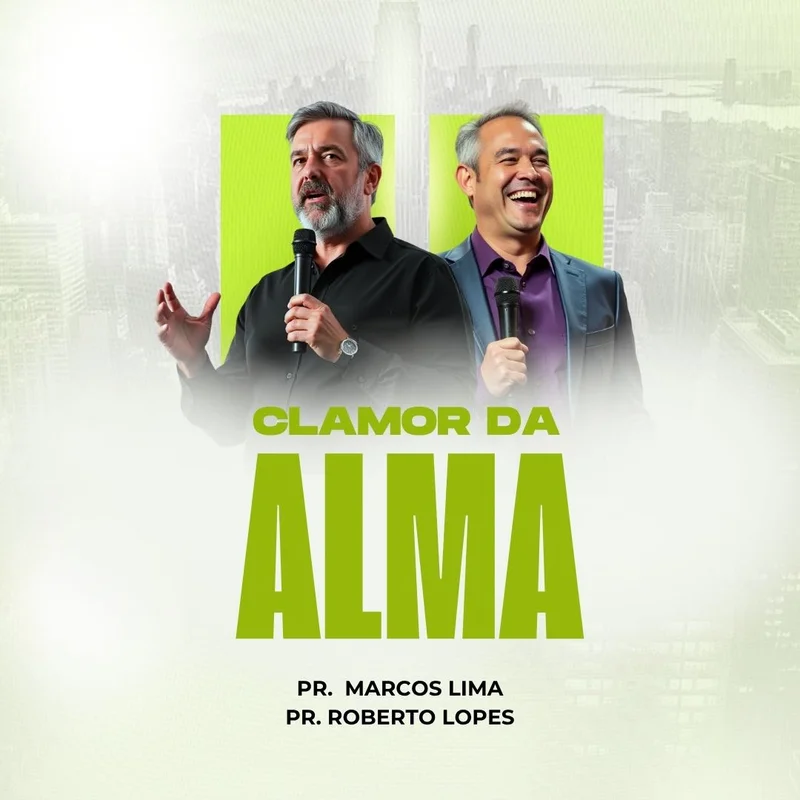 Clamor da Alma – Capa Playlist | Capas Playlist | Arte para Igreja Editável no Canva | Feed