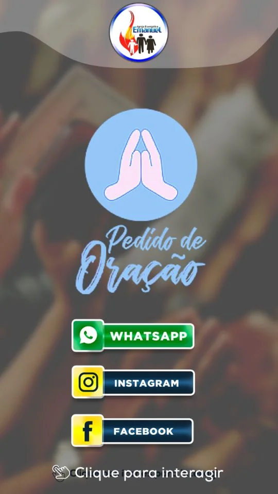 Pedido de Oração | Cartão Digital | Arte para Igreja Editável no Canva | Cartão Digital