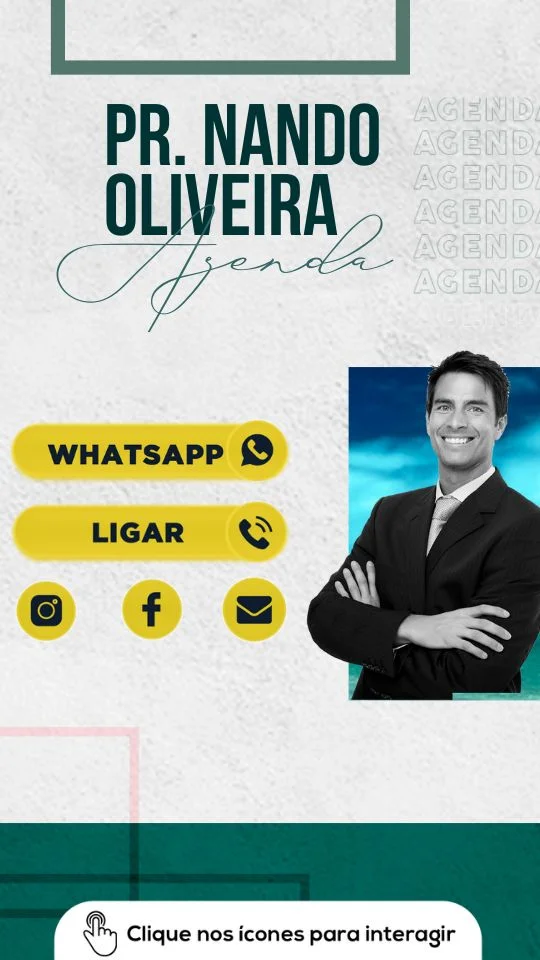 Cartão Digital Agenda | Cartão Digital | Arte para Igreja Editável no Canva | Cartão Digital