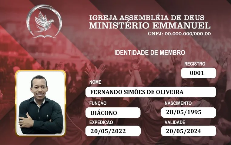 Carteirinhas para Igrejas – Identidade de Membro | Carteirinhas | Arte para Igreja Editável no Canva | carteirinha Carteirinhas para Igrejas – Identidade de Membro | Carteirinhas | Arte para Igreja Editável no Canva | carteirinha