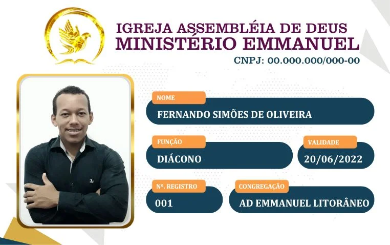Carteirinhas para Igrejas – Carteirinha de Membro | Carteirinhas | Arte para Igreja Editável no Canva | carteirinha Carteirinhas para Igrejas – Carteirinha de Membro | Carteirinhas | Arte para Igreja Editável no Canva | carteirinha