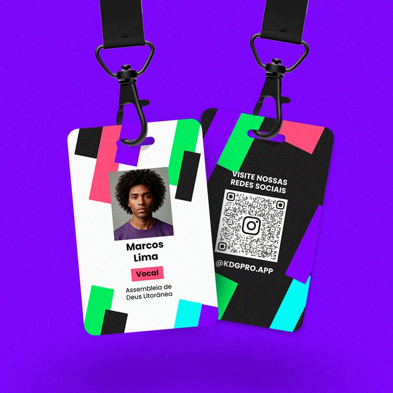 Crachá para Igrejas – Evento Cristão | Crachás | Arte para Igreja Editável no Canva | crachas