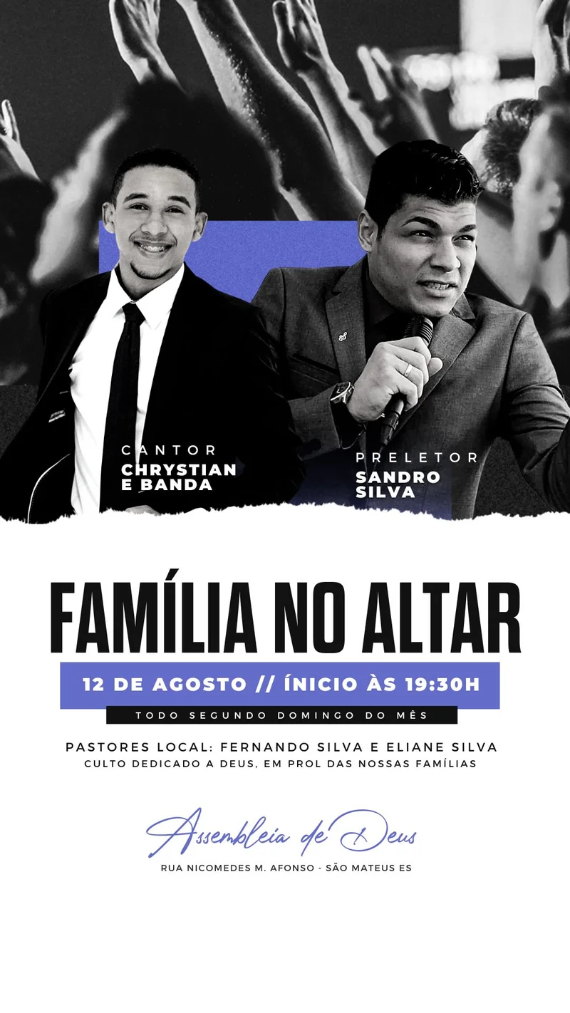 Família no Altar | Culto da Família | Arte para Igreja Editável no Canva | Story Família no Altar | Culto da Família | Arte para Igreja Editável no Canva | Story