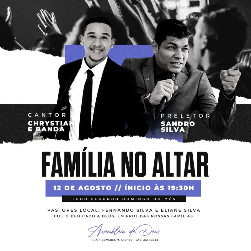 Família no Altar | Culto da Família | Arte para Igreja Editável no Canva | Feed Família no Altar | Culto da Família | Arte para Igreja Editável no Canva | Feed