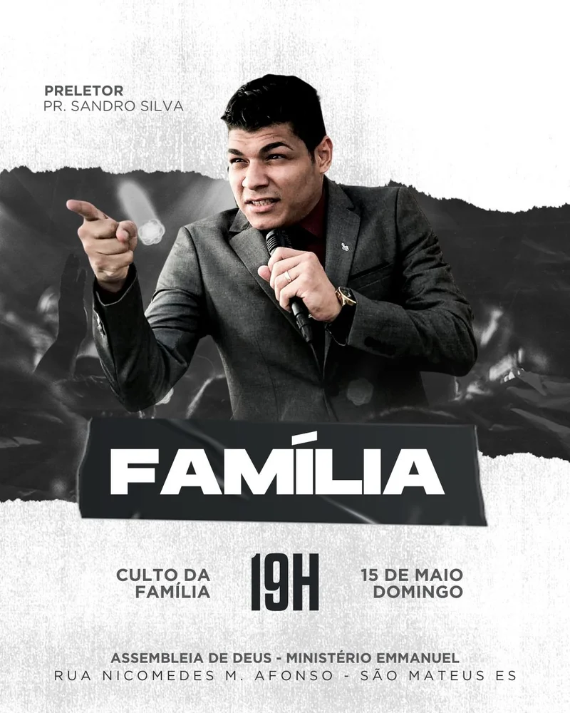 Culto da Família todos os Domingos | Culto da Família | Arte para Igreja Editável no Canva | Cartaz Culto da Família todos os Domingos | Culto da Família | Arte para Igreja Editável no Canva | Cartaz