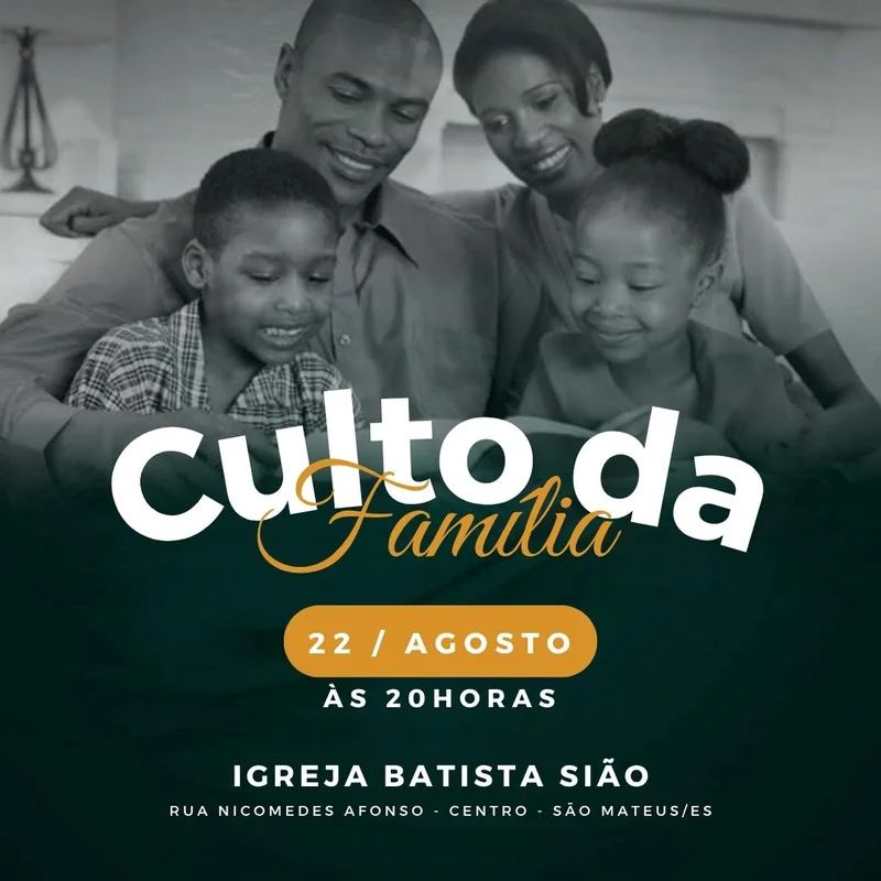 Culto da Família Igreja Batista | Culto da Família | Arte para Igreja Editável no Canva | Feed Culto da Família Igreja Batista | Culto da Família | Arte para Igreja Editável no Canva | Feed