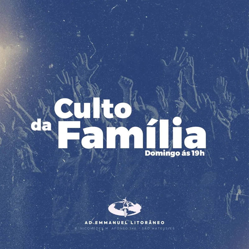 Culto da família | Arte para Igreja Editável no Canva | Feed Culto da família | Arte para Igreja Editável no Canva | Feed