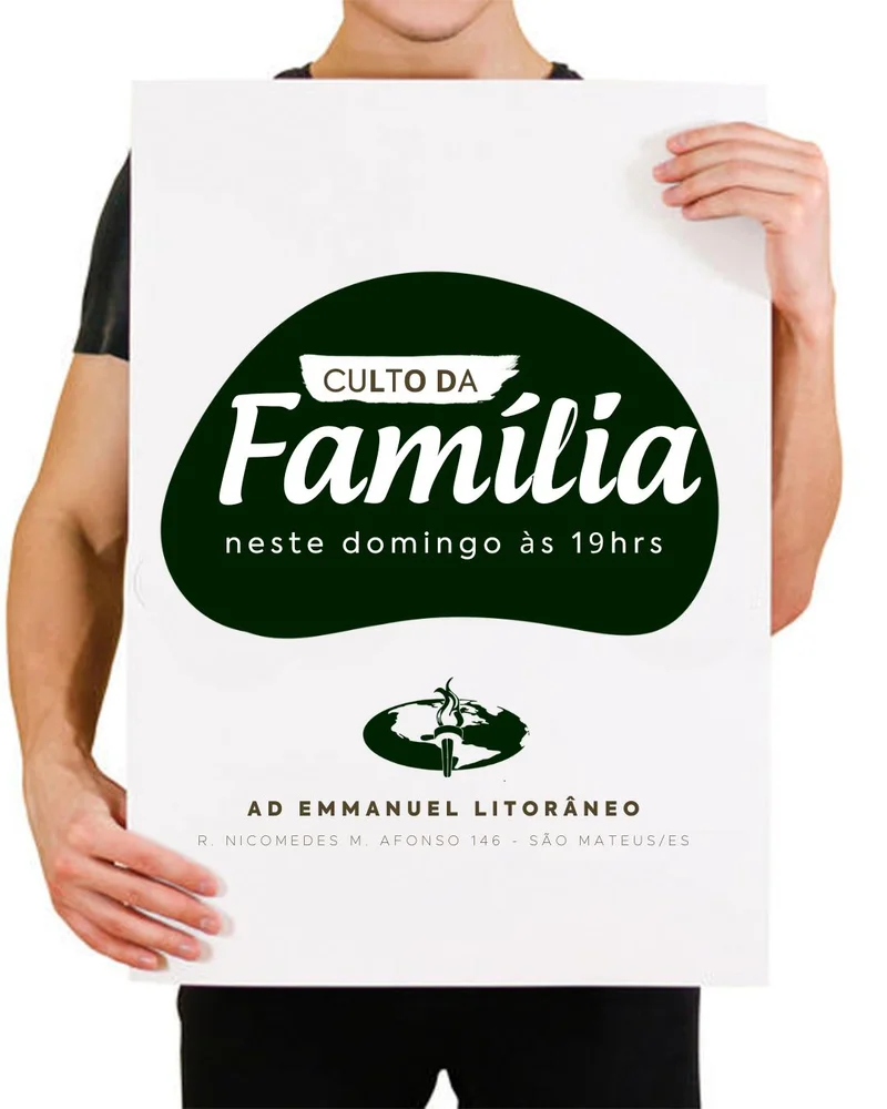 Culto com a Família Neste Domingo | Culto da Família | Arte para Igreja Editável no Canva | Cartaz Culto com a Família Neste Domingo | Culto da Família | Arte para Igreja Editável no Canva | Cartaz