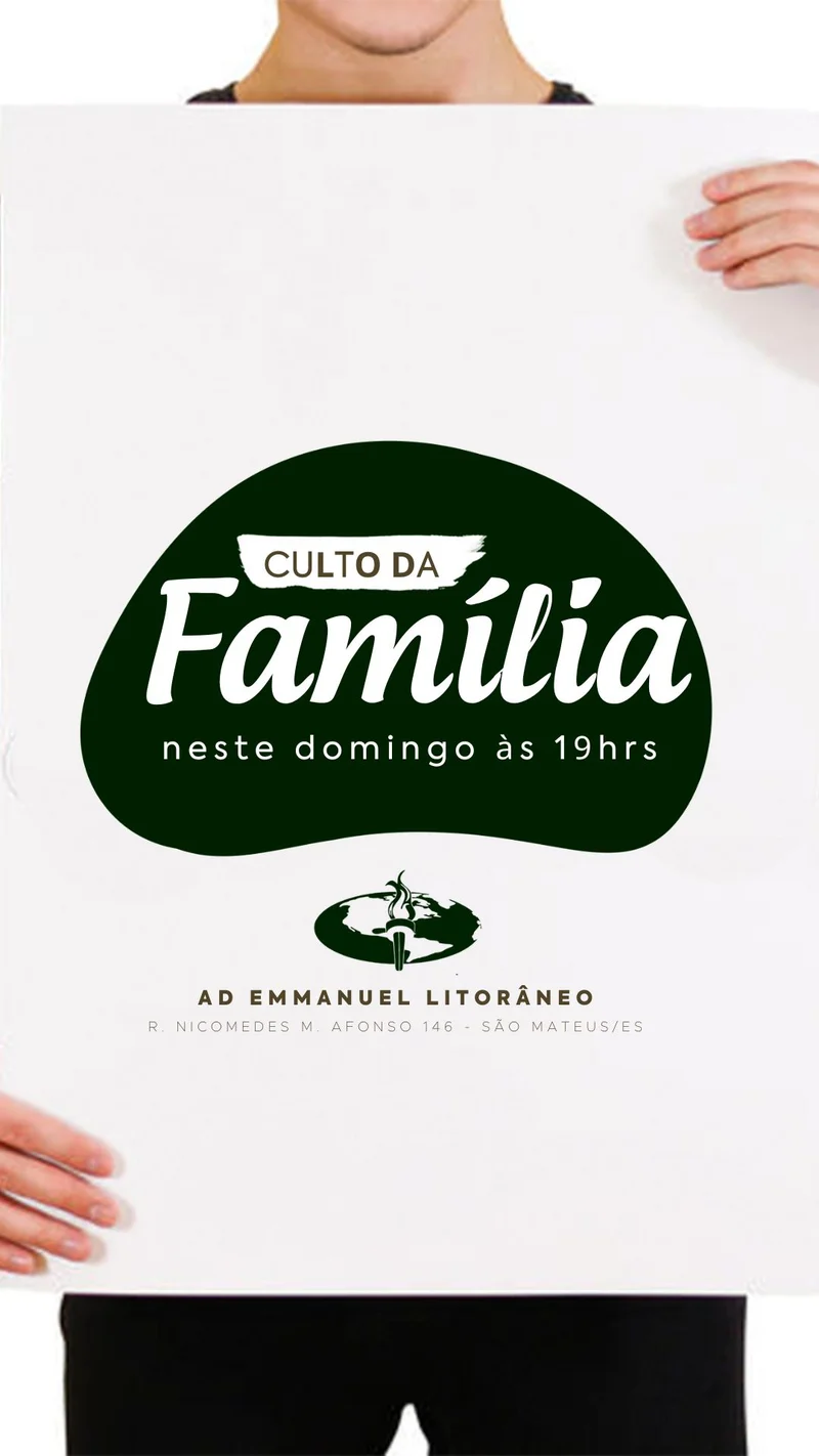 Culto com a Família Neste Domingo | Culto da Família | Arte para Igreja Editável no Canva | Story Culto com a Família Neste Domingo | Culto da Família | Arte para Igreja Editável no Canva | Story