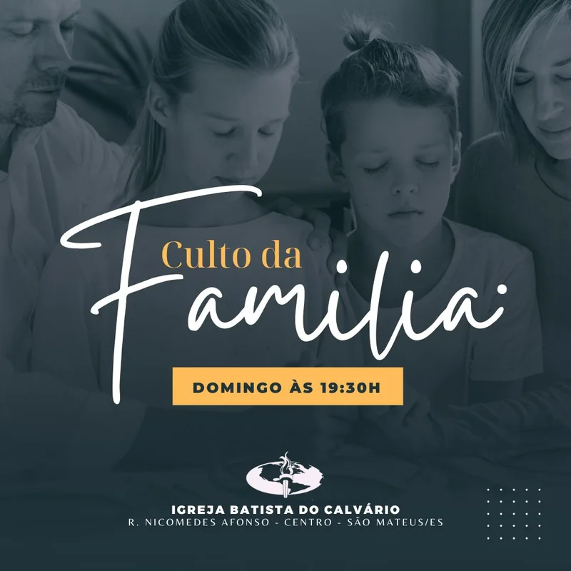 Hoje tem Culto da Família | Culto da Família | Arte para Igreja Editável no Canva | Feed Hoje tem Culto da Família | Culto da Família | Arte para Igreja Editável no Canva | Feed