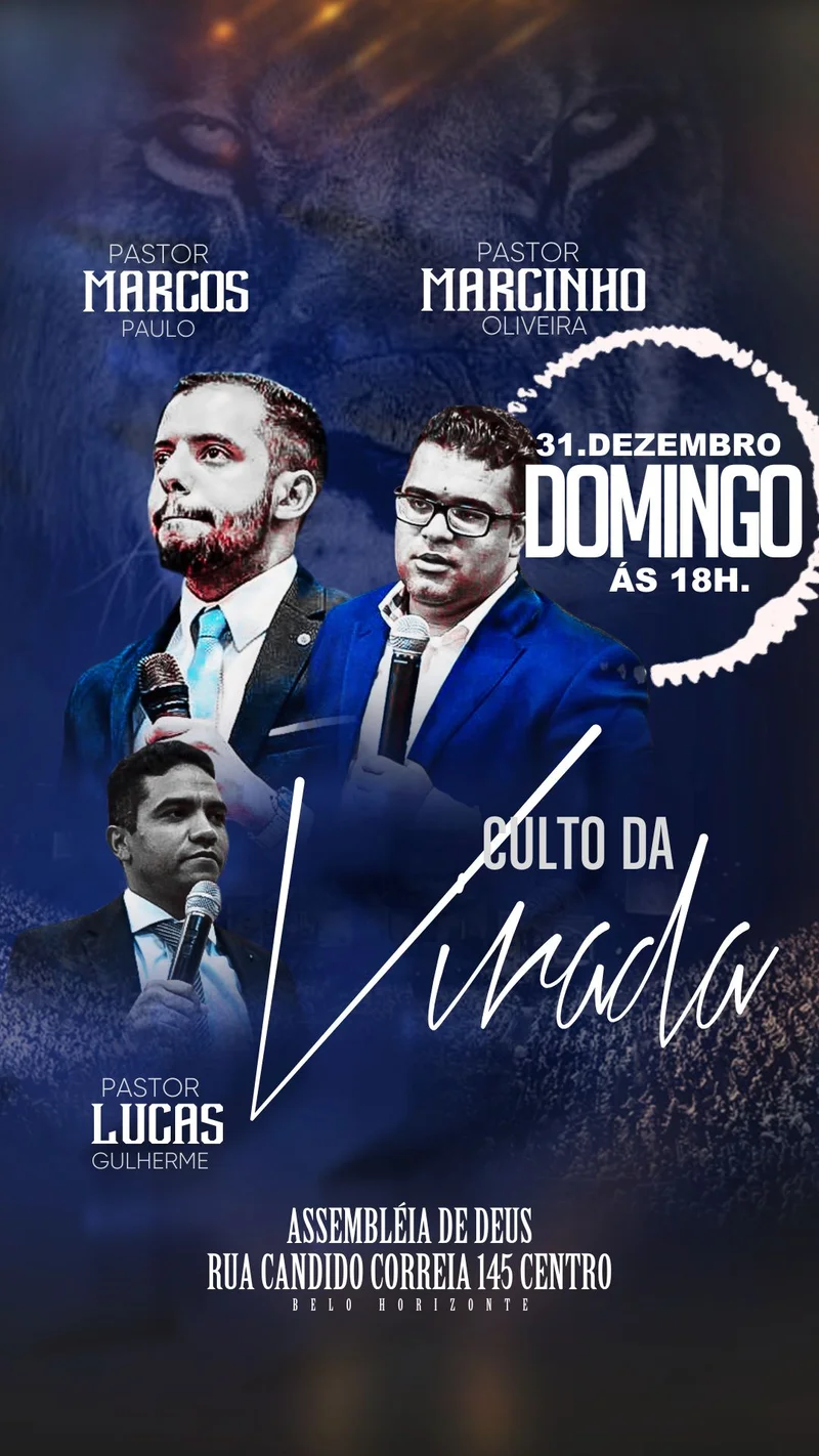 Culto da Virada 31 de Dezembro | Culto da Família | Arte para Igreja Editável no Canva | Story Culto da Virada 31 de Dezembro | Culto da Família | Arte para Igreja Editável no Canva | Story