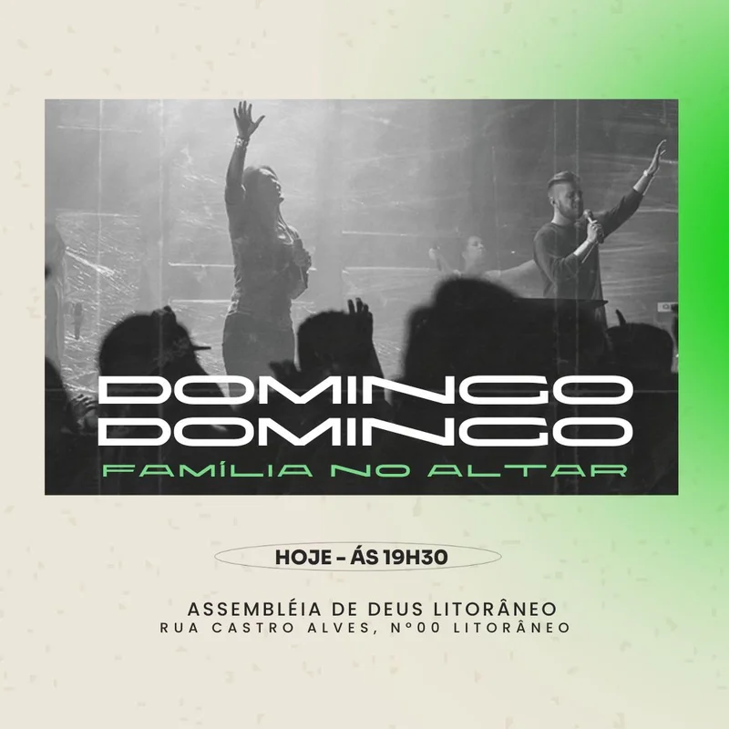 Domingo da Família: Um Encontro Especial para Sua Casa HOJE! | Culto da Família | Arte para Igreja Editável no Canva | Feed Domingo da Família: Um Encontro Especial para Sua Casa HOJE! | Culto da Família | Arte para Igreja Editável no Canva | Feed