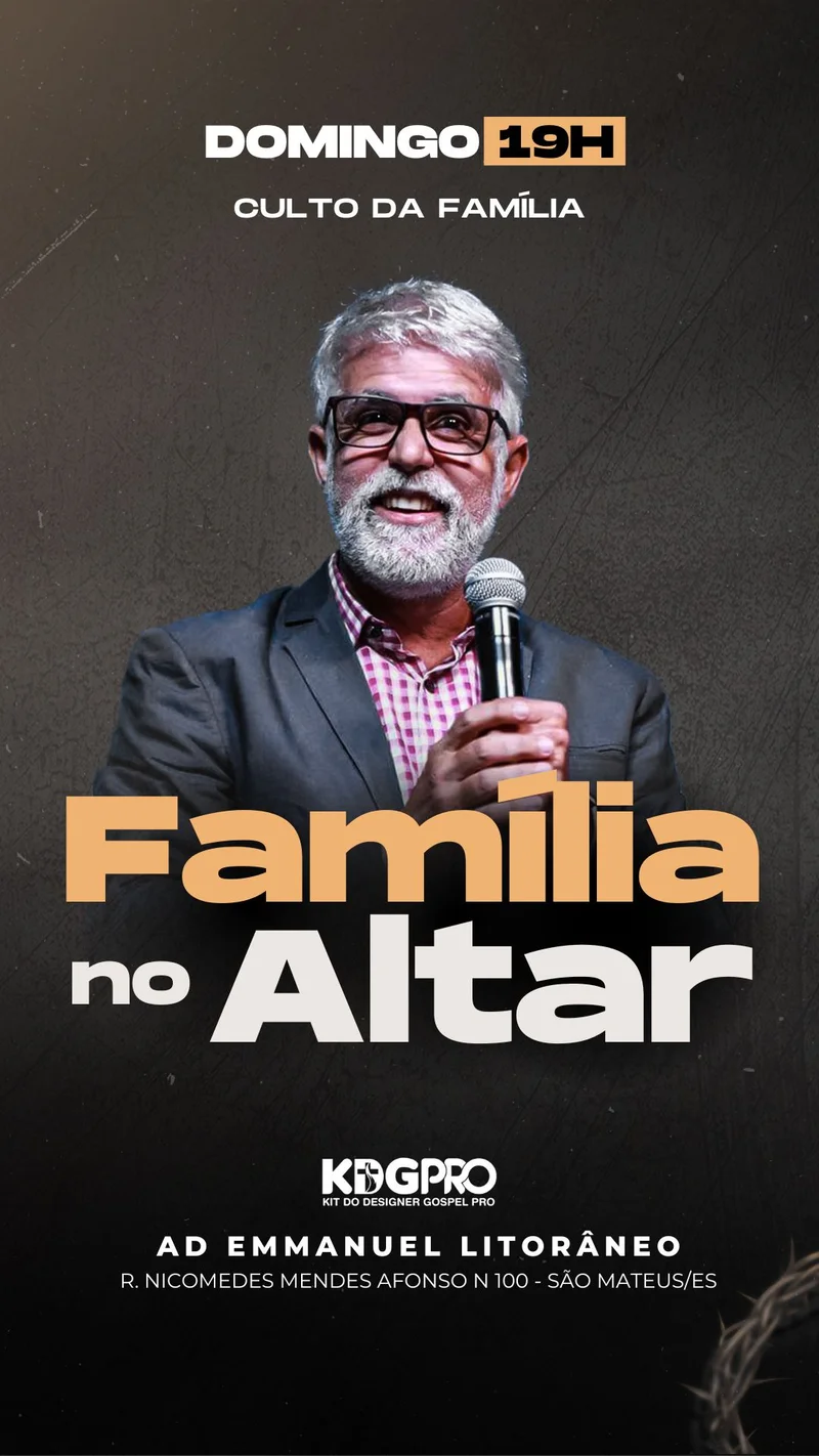 Família no Altar: Fortalecendo Lares na Fé! | Culto da Família | Arte para Igreja Editável no Canva | Story Família no Altar: Fortalecendo Lares na Fé! | Culto da Família | Arte para Igreja Editável no Canva | Story