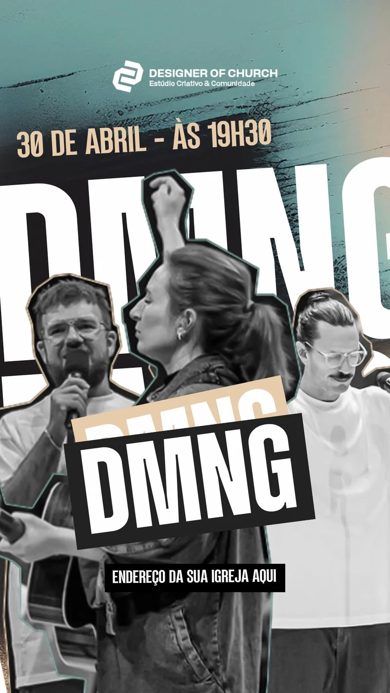 Encontro da Família | Culto da Família | Arte para Igreja Editável no Canva | Story
