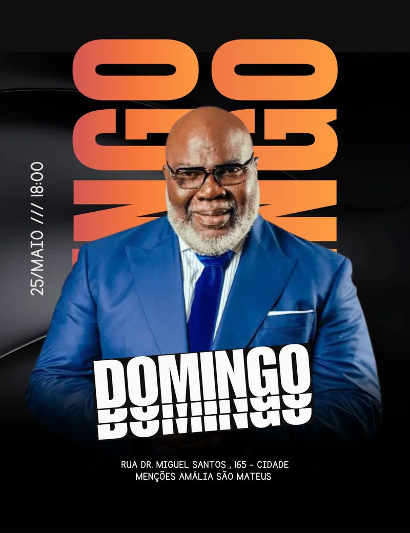 Culto da Família Cristã Domingo | Culto da Família | Arte para Igreja Editável no Canva | Cartaz