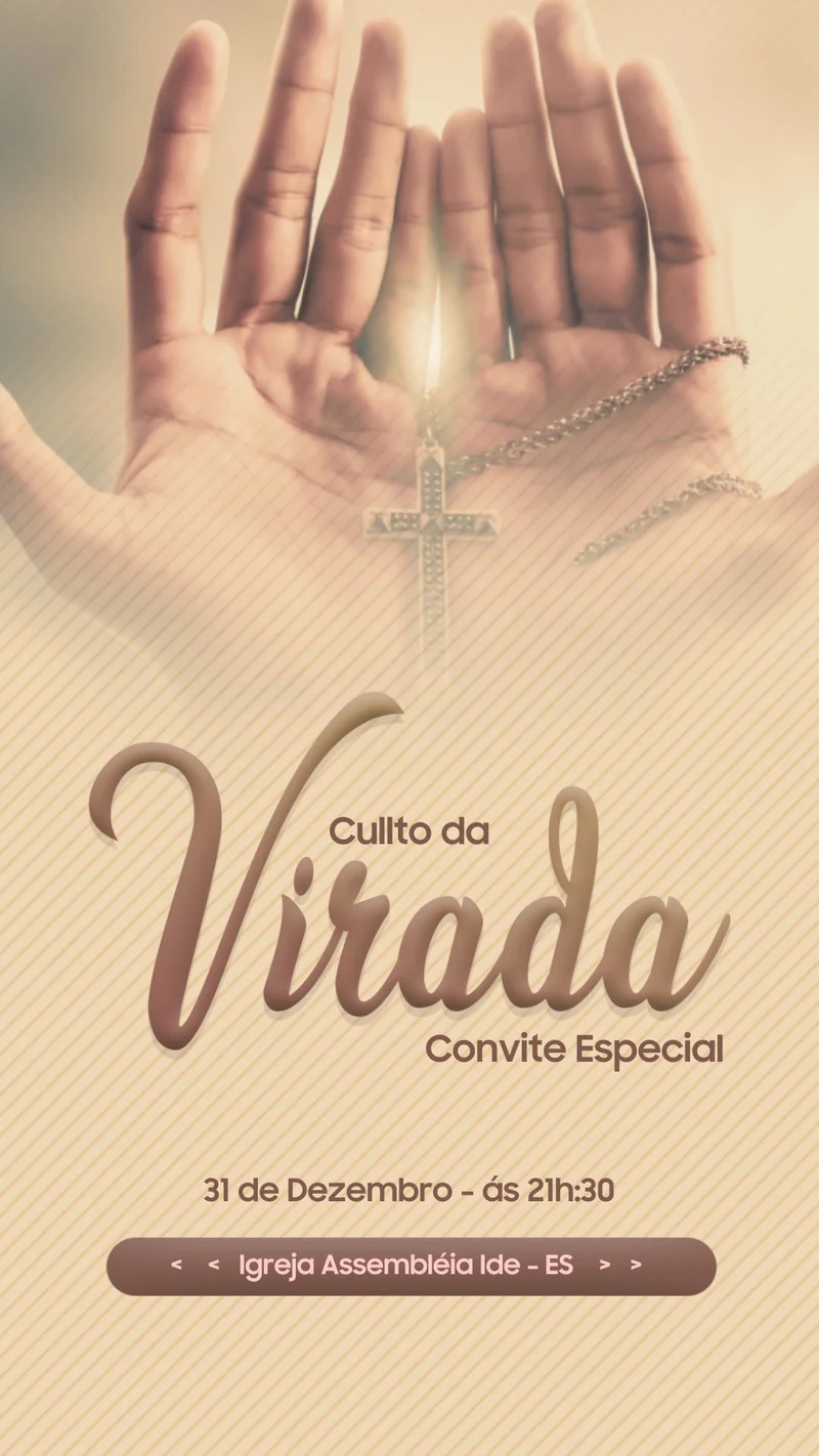 Culto da Virada Convite especial | Culto da Virada | Arte para Igreja Editável no Canva | Story Culto da Virada Convite especial | Culto da Virada | Arte para Igreja Editável no Canva | Story