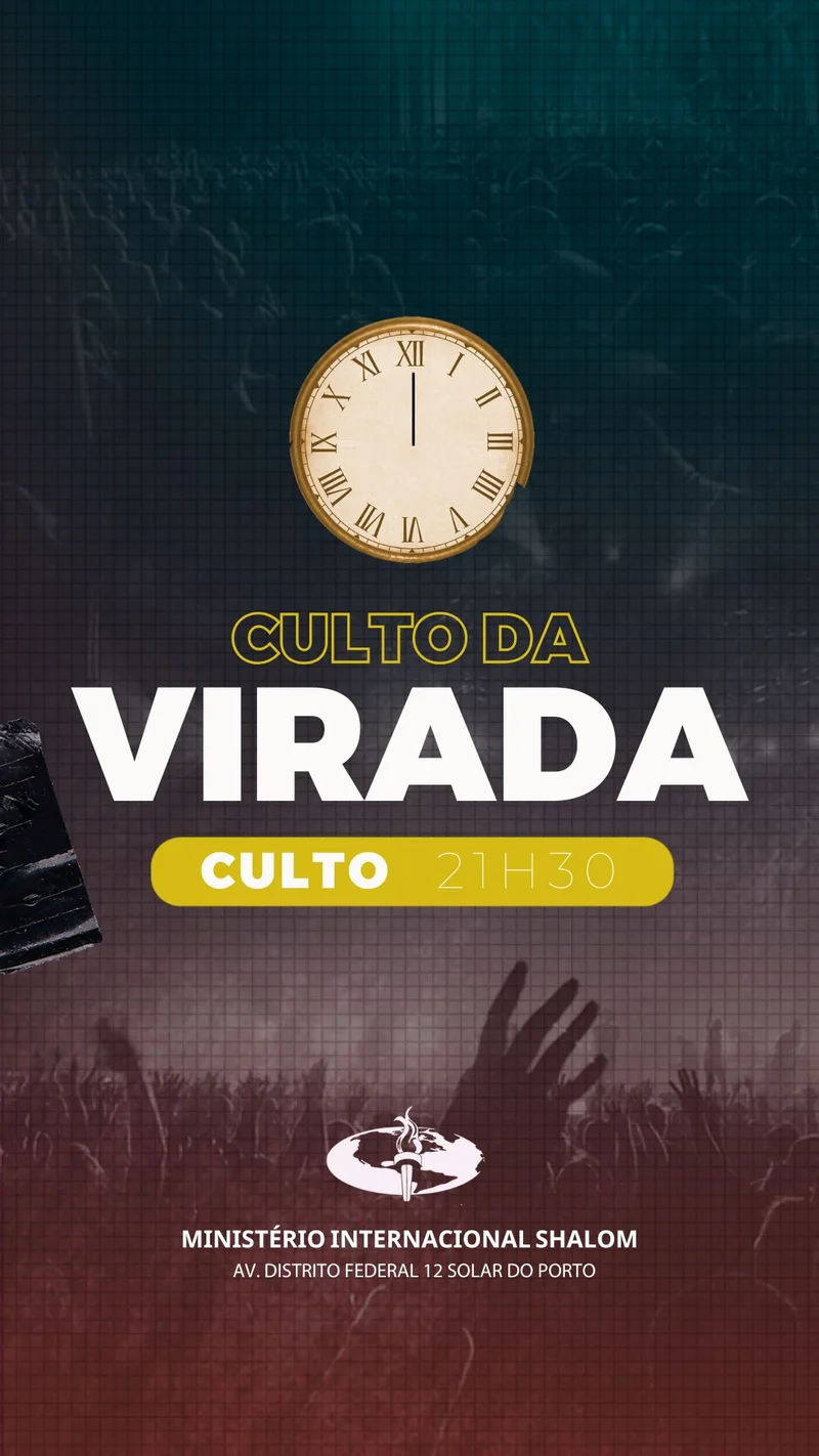 Culto da Virada Ministério Internacional | Culto da Virada | Arte para Igreja Editável no Canva | Story Culto da Virada Ministério Internacional | Culto da Virada | Arte para Igreja Editável no Canva | Story