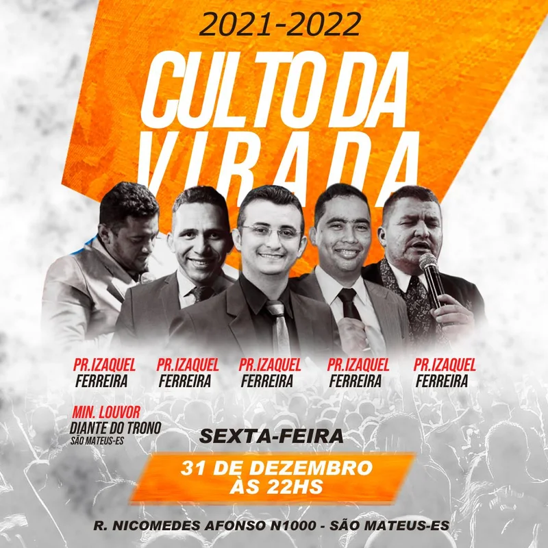 Culto da Virada 31 de Dezembro | Culto da Virada | Arte para Igreja Editável no Canva | Feed Culto da Virada 31 de Dezembro | Culto da Virada | Arte para Igreja Editável no Canva | Feed