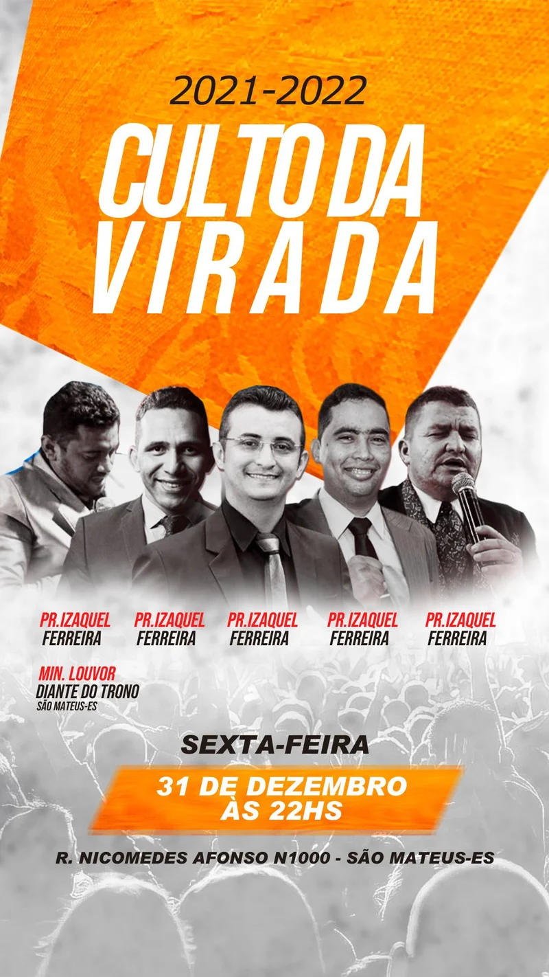 Culto da Virada 31 de Dezembro | Culto da Virada | Arte para Igreja Editável no Canva | Story Culto da Virada 31 de Dezembro | Culto da Virada | Arte para Igreja Editável no Canva | Story