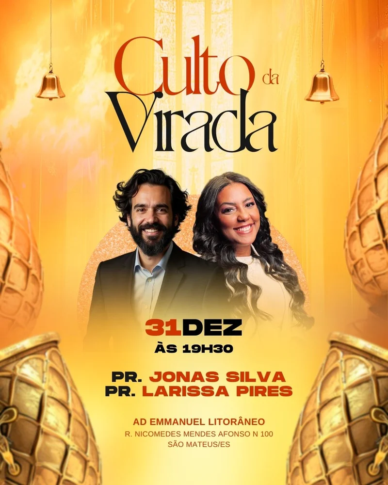 Culto da Virada 2026 | Culto da Virada | Arte para Igreja Editável no Canva | Cartaz Culto da Virada 2026 | Culto da Virada | Arte para Igreja Editável no Canva | Cartaz