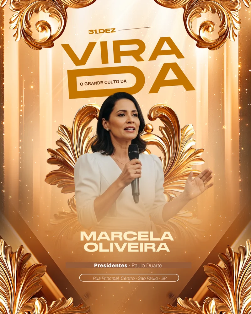 Culto da Virada I Culto de fim de ano | Culto da Virada | Arte para Igreja Editável no Canva | Cartaz Culto da Virada I Culto de fim de ano | Culto da Virada | Arte para Igreja Editável no Canva | Cartaz