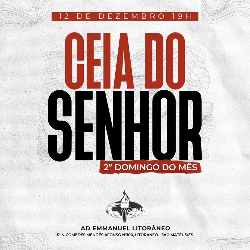 Ceia do Senhor Domingo | Culto de Ceia | Arte para Igreja Editável no Canva | Feed Ceia do Senhor Domingo | Culto de Ceia | Arte para Igreja Editável no Canva | Feed