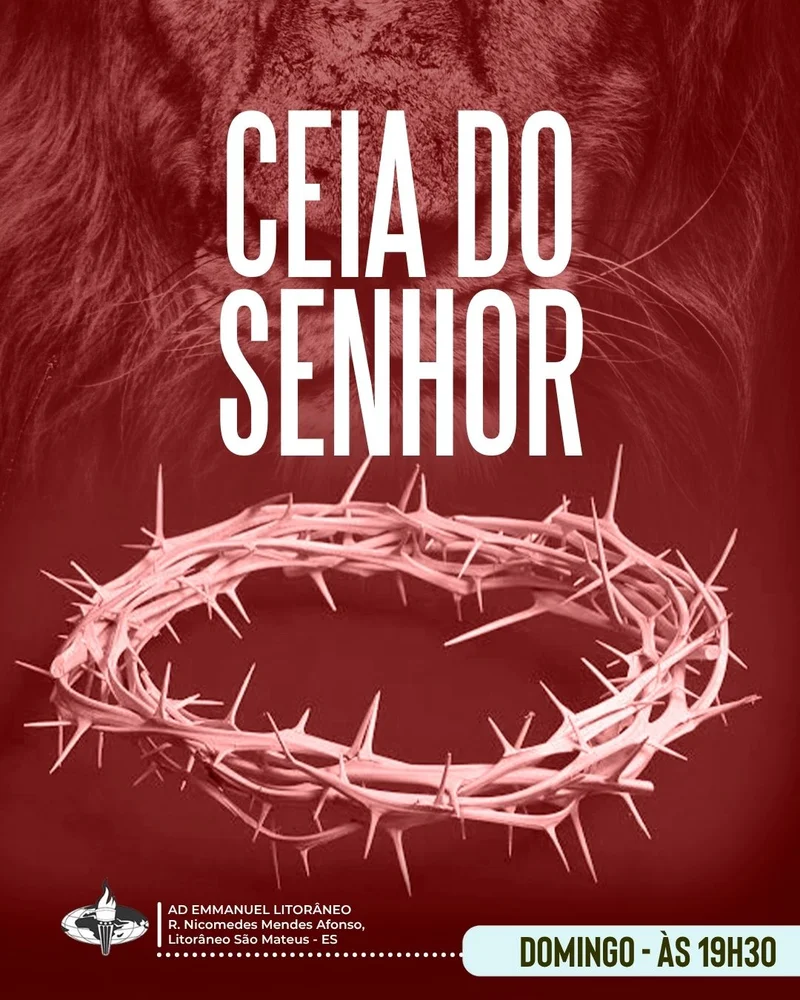 Culto Santa Ceia do Senhor | Culto de Ceia | Arte para Igreja Editável no Canva | Cartaz Culto Santa Ceia do Senhor | Culto de Ceia | Arte para Igreja Editável no Canva | Cartaz