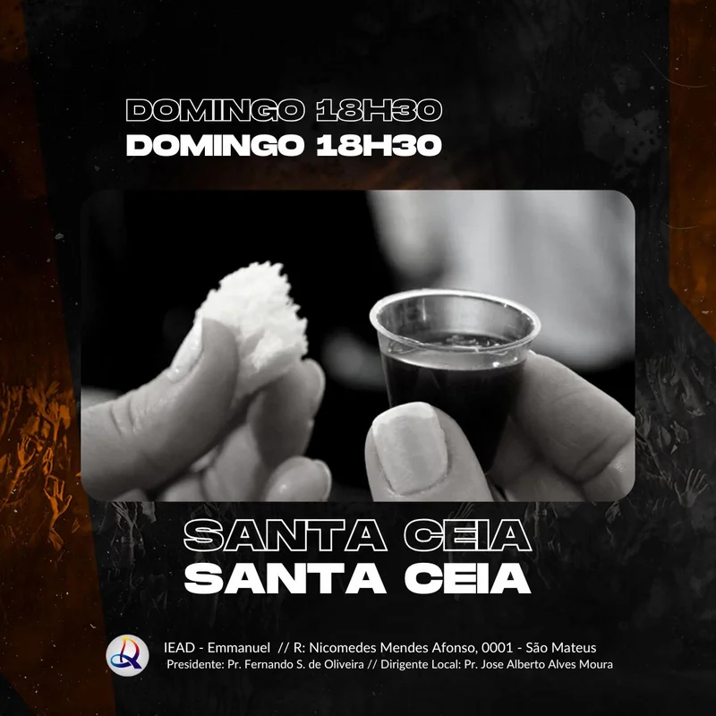 Culto Santa Ceia | Culto de Ceia | Arte para Igreja Editável no Canva | Feed Culto Santa Ceia | Culto de Ceia | Arte para Igreja Editável no Canva | Feed