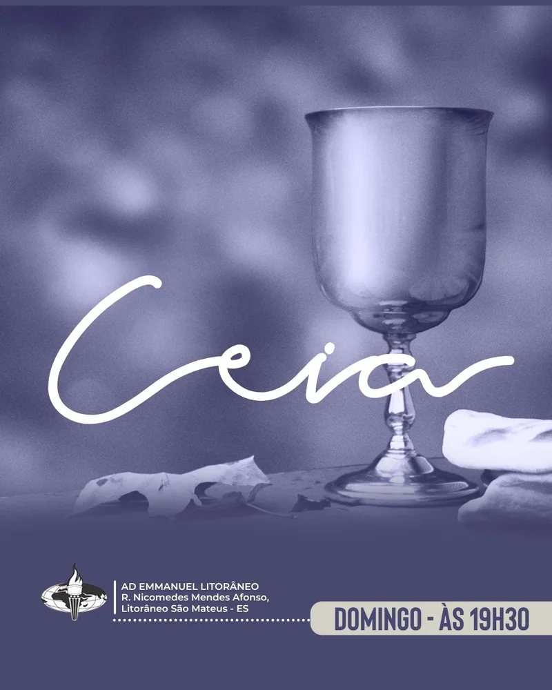 Culto Santa Ceia Domingo | Culto de Ceia | Arte para Igreja Editável no Canva | Cartaz Culto Santa Ceia Domingo | Culto de Ceia | Arte para Igreja Editável no Canva | Cartaz