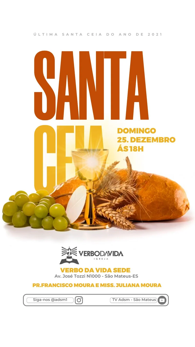 Ultima Santa Ceia do Ano | Culto de Ceia | Arte para Igreja Editável no Canva | Story Ultima Santa Ceia do Ano | Culto de Ceia | Arte para Igreja Editável no Canva | Story