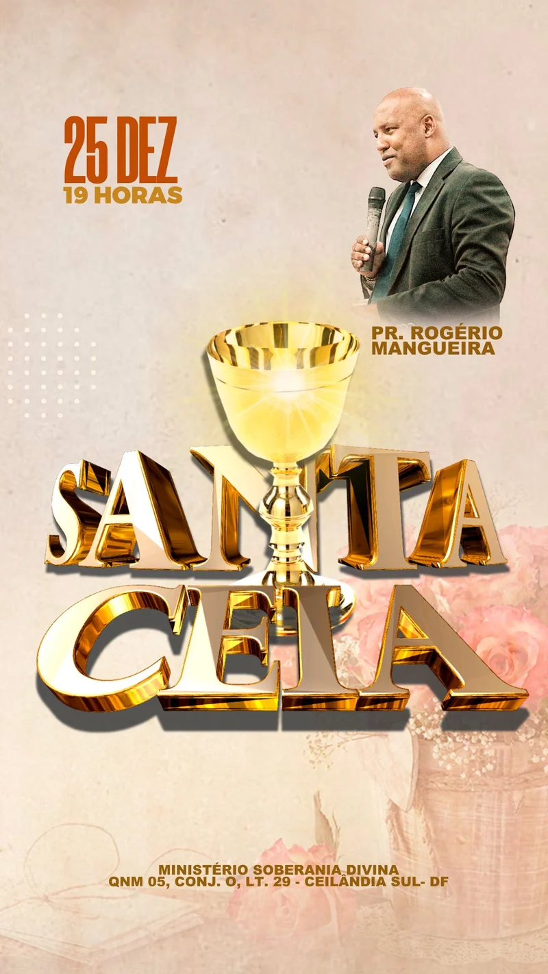 Culto Santa Ceia Ministério Soberania Divina | Culto de Ceia | Arte para Igreja Editável no Canva | Story Culto Santa Ceia Ministério Soberania Divina | Culto de Ceia | Arte para Igreja Editável no Canva | Story