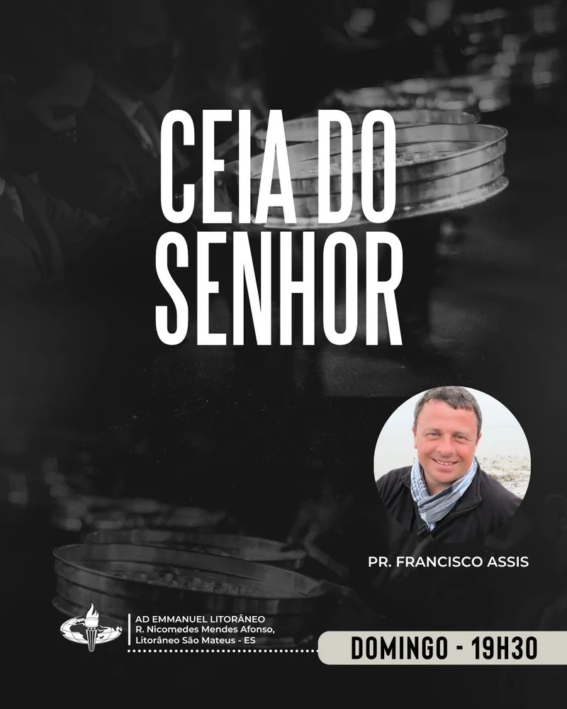 Ceia do Senhor Domingo | Culto de Ceia | Arte para Igreja Editável no Canva | Cartaz Ceia do Senhor Domingo | Culto de Ceia | Arte para Igreja Editável no Canva | Cartaz