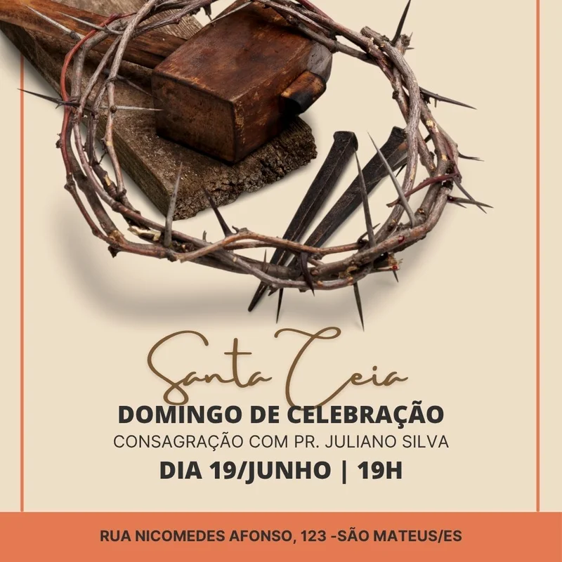 Culto Santa Ceia Domingo de Celebração | Culto de Ceia | Arte para Igreja Editável no Canva | Feed Culto Santa Ceia Domingo de Celebração | Culto de Ceia | Arte para Igreja Editável no Canva | Feed
