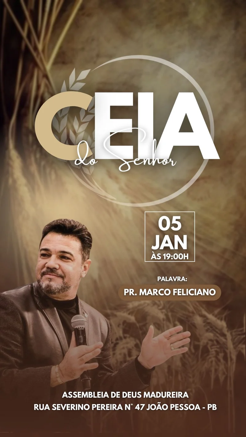 Ceia do Senhor Assembleia de Deus | Culto de Ceia | Arte para Igreja Editável no Canva | Story Ceia do Senhor Assembleia de Deus | Culto de Ceia | Arte para Igreja Editável no Canva | Story