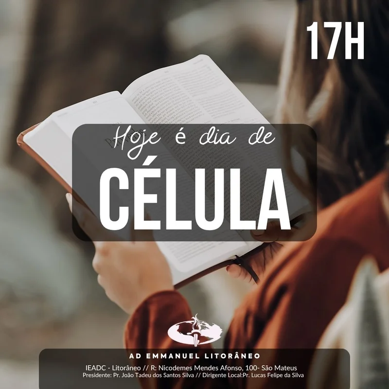 Hoje é Dia de Célula | Culto de Célula | Arte para Igreja Editável no Canva | Feed Hoje é Dia de Célula | Culto de Célula | Arte para Igreja Editável no Canva | Feed