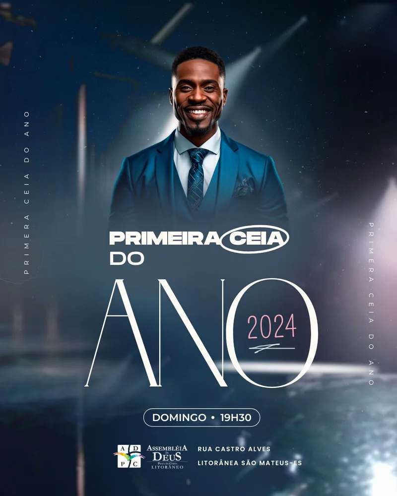 Primeira Ceia do Ano: Renovação e Aliança em 2026! | Culto de Ceia | Arte para Igreja Editável no Canva | Cartaz Primeira Ceia do Ano: Renovação e Aliança em 2026! | Culto de Ceia | Arte para Igreja Editável no Canva | Cartaz