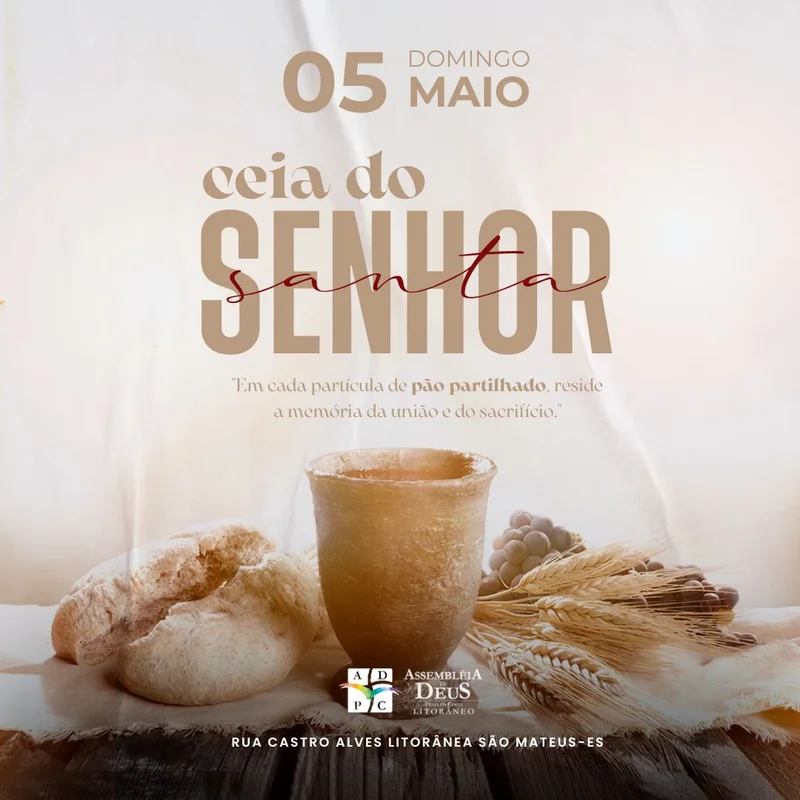 Ceia do Senhor: Celebração da Redenção e Aliança Eterna! | Culto de Ceia | Arte para Igreja Editável no Canva | Feed Ceia do Senhor: Celebração da Redenção e Aliança Eterna! | Culto de Ceia | Arte para Igreja Editável no Canva | Feed
