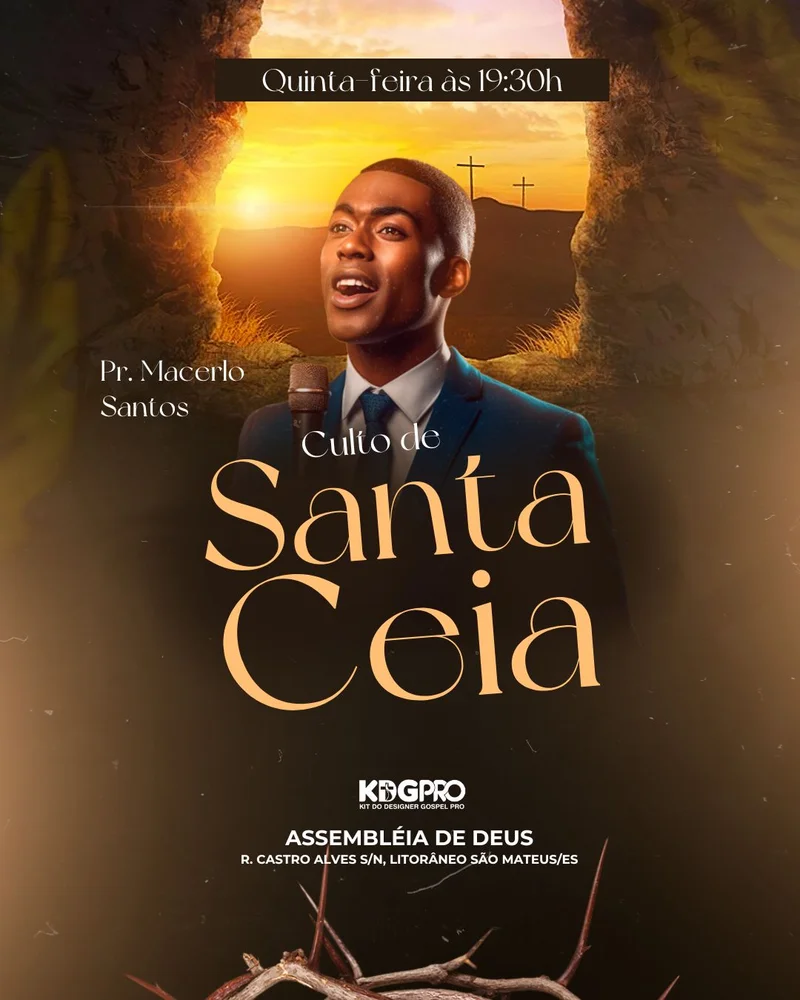 Culto de Santa Ceia HOJE: Participe da Mesa de Bênçãos! | Culto de Ceia | Arte para Igreja Editável no Canva | Cartaz Culto de Santa Ceia HOJE: Participe da Mesa de Bênçãos! | Culto de Ceia | Arte para Igreja Editável no Canva | Cartaz
