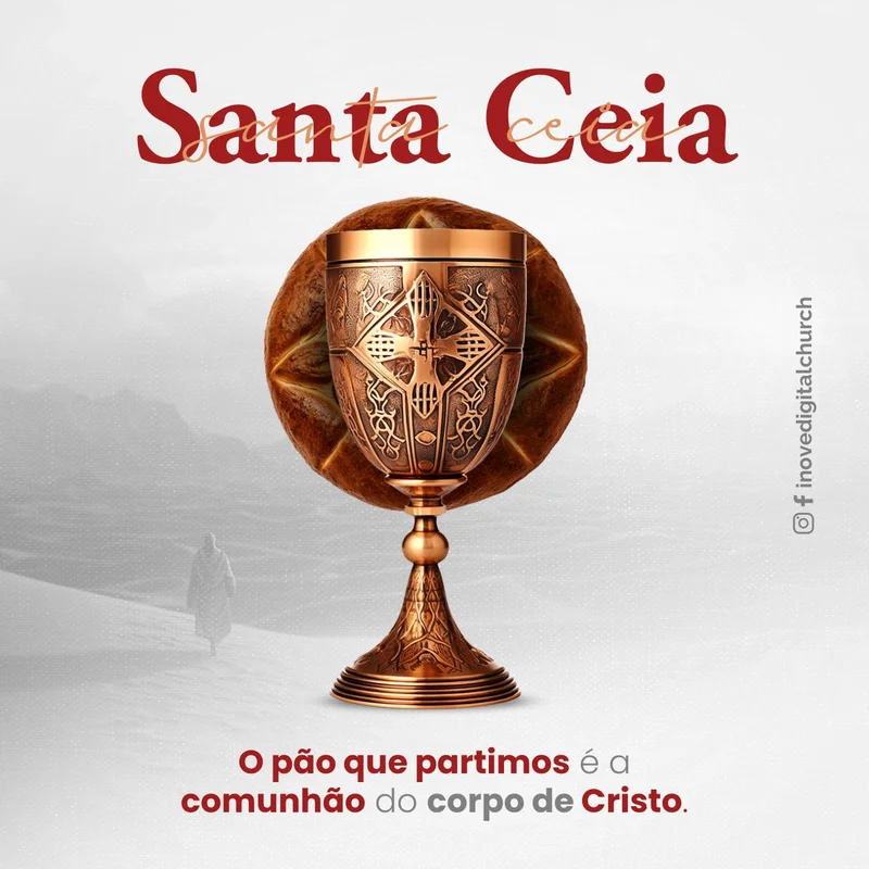 Culto de Santa Ceia HOJE: Participe da Mesa de Bênçãos! | Culto de Ceia | Arte para Igreja Editável no Canva | Feed Culto de Santa Ceia HOJE: Participe da Mesa de Bênçãos! | Culto de Ceia | Arte para Igreja Editável no Canva | Feed