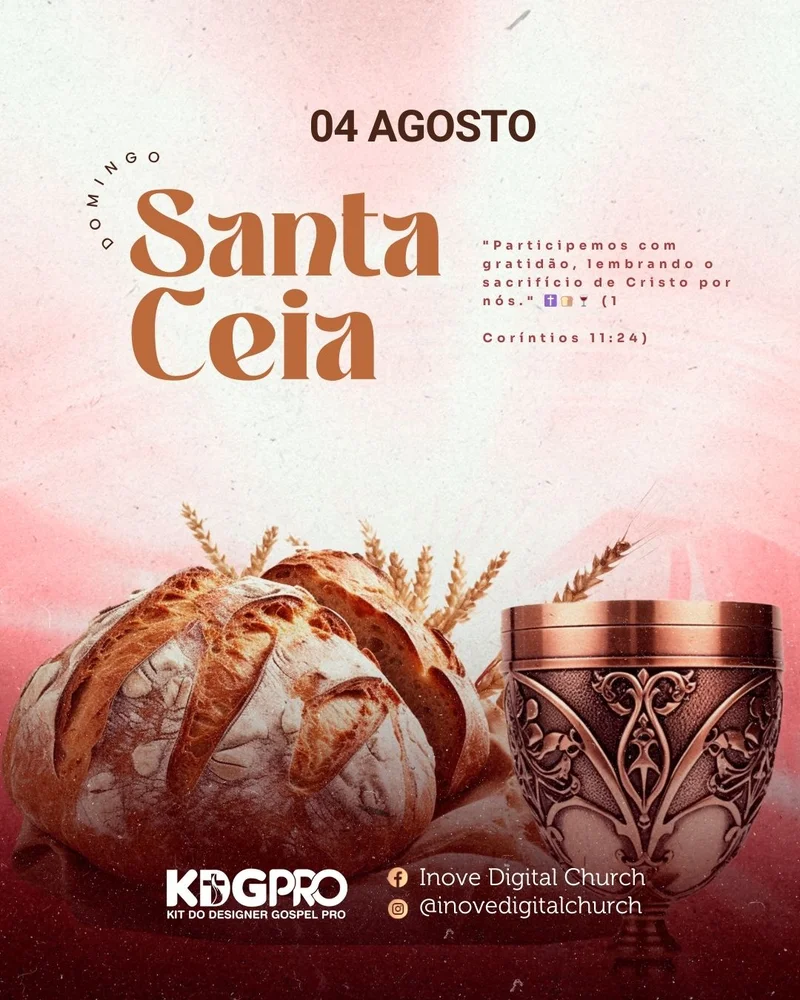 Culto de Santa HOJE: Participe e Receba Sua Bênção! | Culto de Ceia | Arte para Igreja Editável no Canva | Cartaz Culto de Santa HOJE: Participe e Receba Sua Bênção! | Culto de Ceia | Arte para Igreja Editável no Canva | Cartaz
