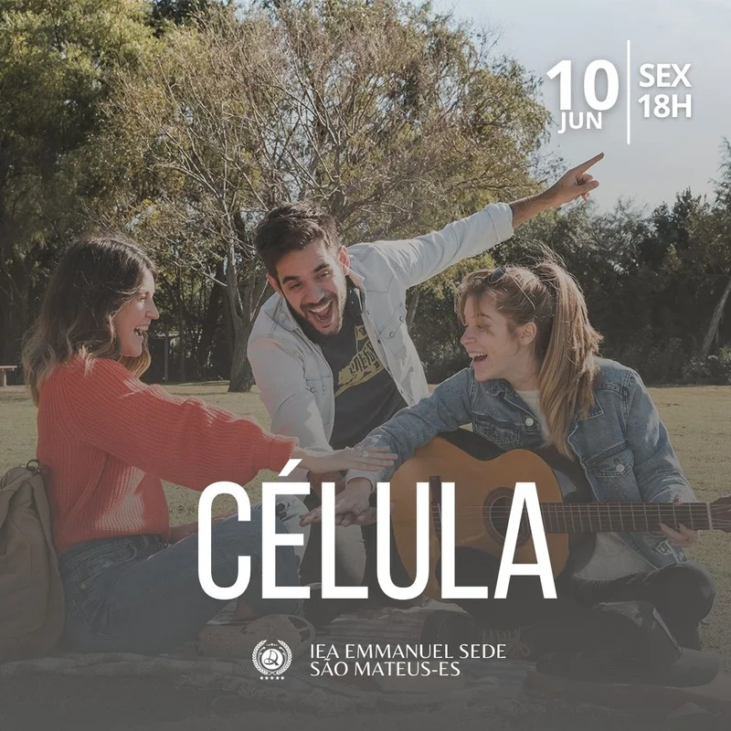 Célula Ad Emmanuel | Culto de Célula | Arte para Igreja Editável no Canva | Feed Célula Ad Emmanuel | Culto de Célula | Arte para Igreja Editável no Canva | Feed