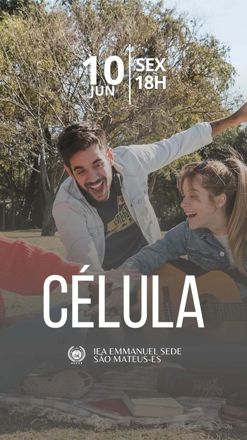 Célula Ad Emmanuel | Culto de Célula | Arte para Igreja Editável no Canva | Story Célula Ad Emmanuel | Culto de Célula | Arte para Igreja Editável no Canva | Story