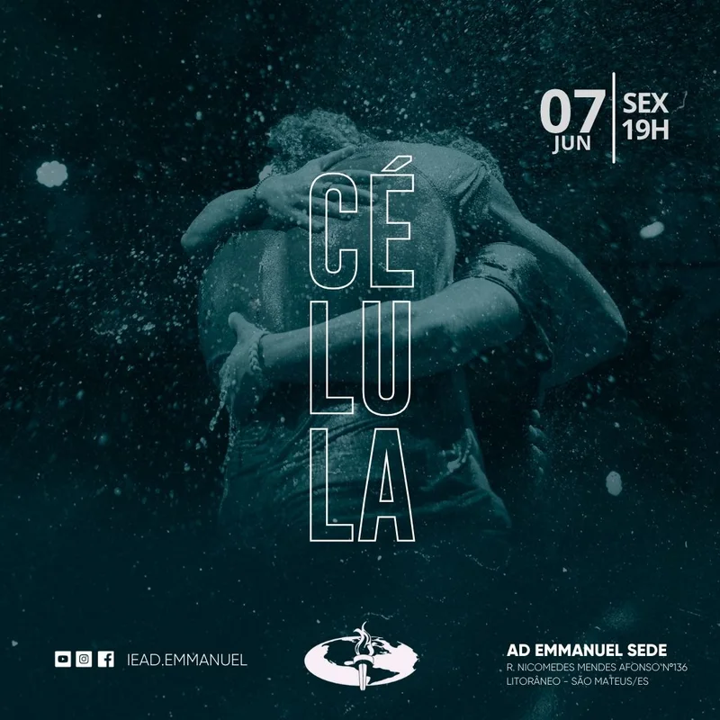 Célula IEAD Emmanuel | Culto de Célula | Arte para Igreja Editável no Canva | Feed Célula IEAD Emmanuel | Culto de Célula | Arte para Igreja Editável no Canva | Feed
